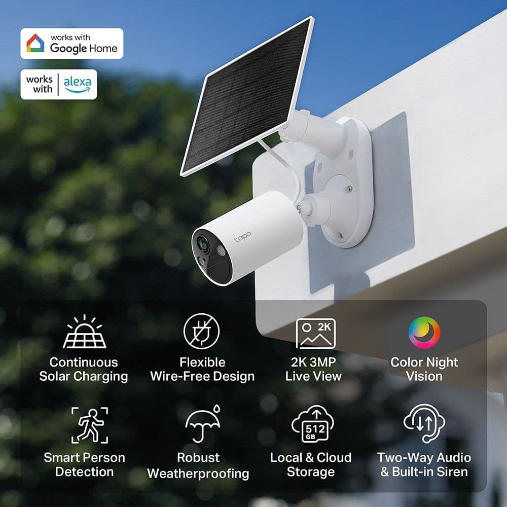 TP-Link Tapo C410 KIT 2K Solar Panel IP Camera με 44,21€ (+μεταφορικά 12,55€)