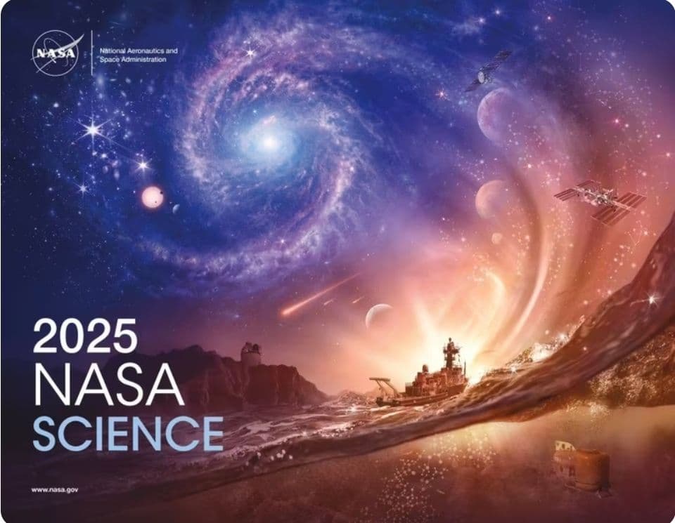 NASA: Δωρεάν λήψη ημερολογίου για το 2025