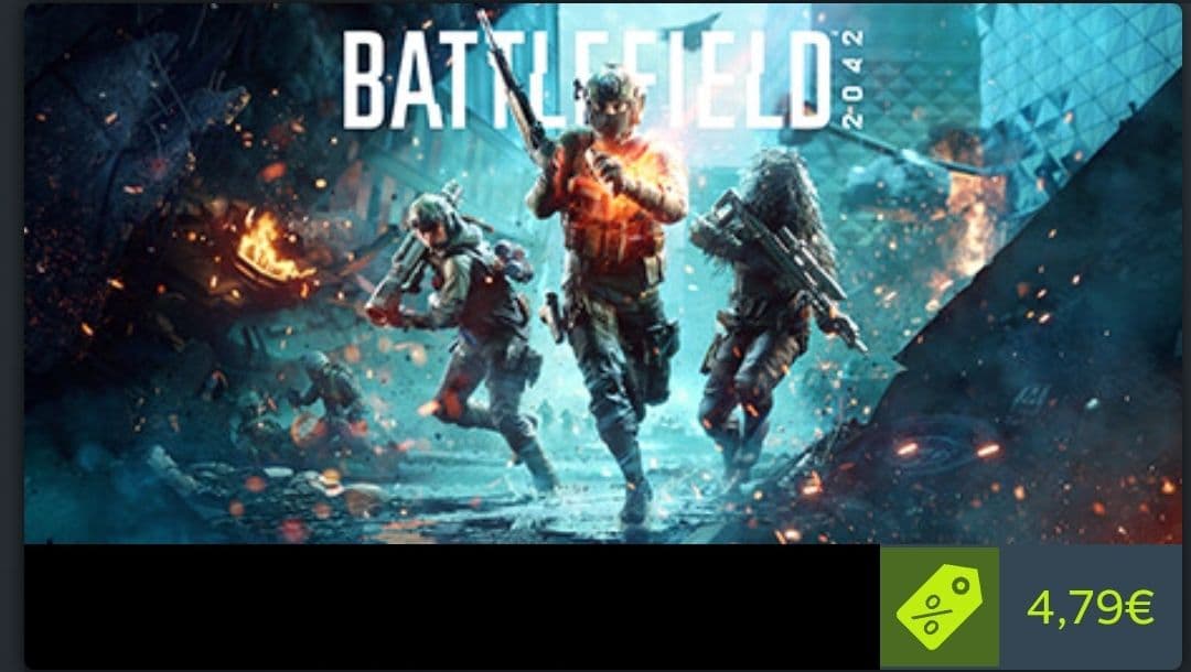 Battlefield 2042 4,79 € Steam + χαμηλές τιμές στα υπόλοιπα του franchise 