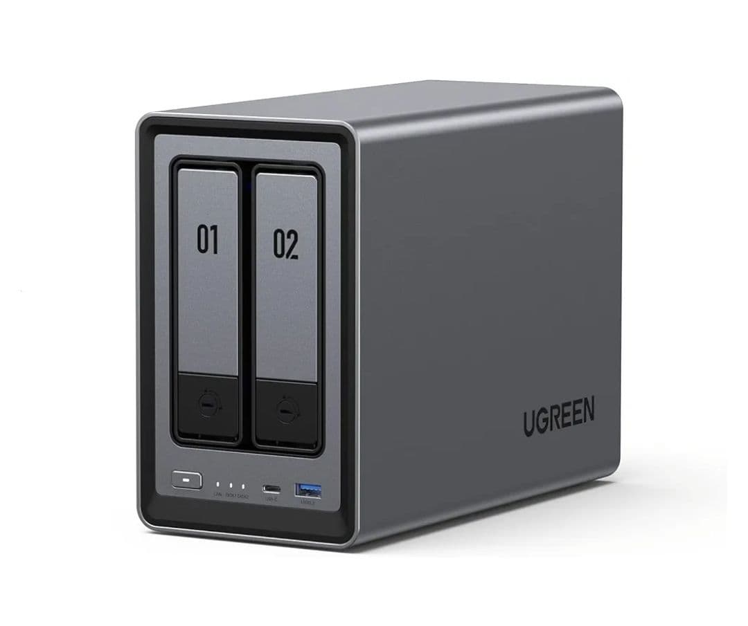 UGREEN NASync DXP2800 2-Bay Desktop NAS, επεξεργαστής Intel N100 Quad-Core CPU, 8 GB DDR5 RAM, 1 * 2,5 GbE, 2 * M.2 NVMe υποδοχές, 4K HDMI 329.70€