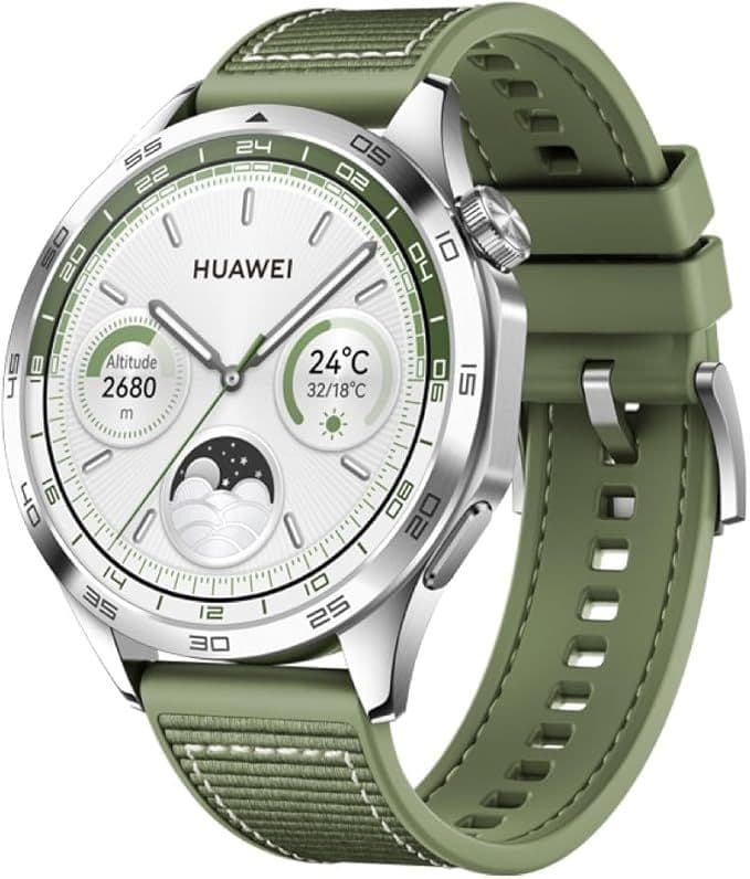 [Smartwatch] HUAWEI Watch GT 4, 46MM [Green Woven Strap]