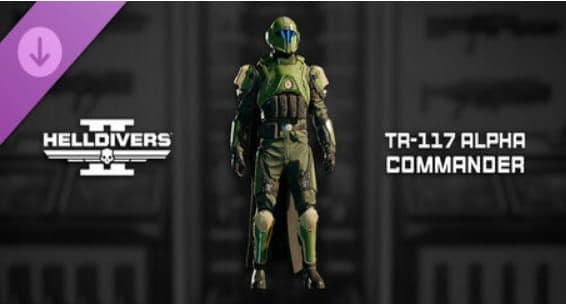 Δωρεάν (από επί πληρωμή) το HELLDIVERS™ 2 - TR-117 Alpha Commander Armor Set (DLC), από το Steam