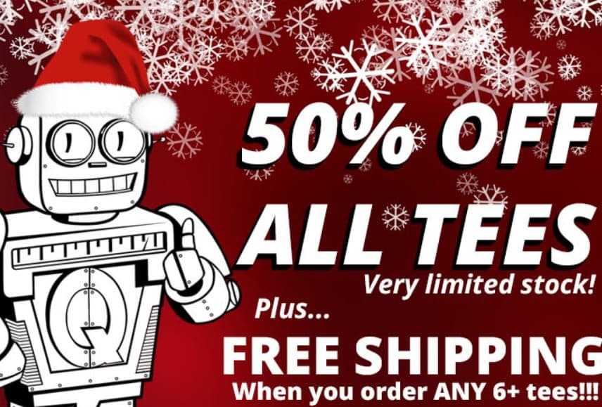 Έως -50% (ξεκινάνε από 4€) στα Qwertee μπλουζάκια και δωρεάν μεταφορικά με την αγορά 6 τουλάχιστον τεμαχίων