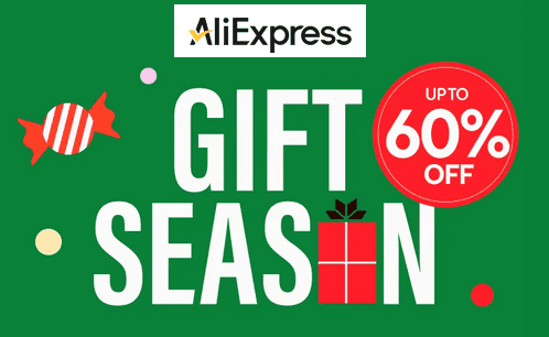 Gift Season στο Aliexpress με νέα κουπόνια έκπτωσης από 9/12