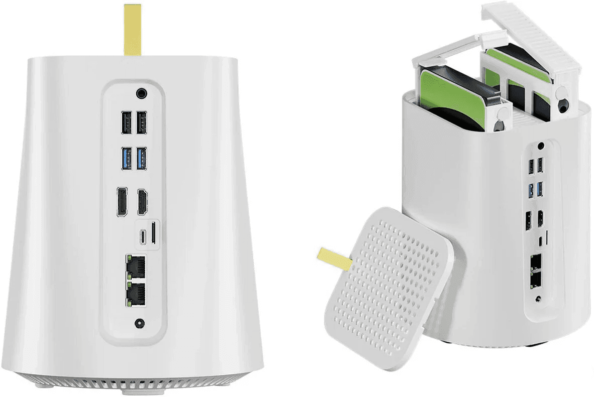 Mini PC NAS Server AOOSTAR / T-BAO R1 | Intel N100 | 16 GB RAM | 512 GB SSD | 2 x 2.5GbE | Windows 11 
