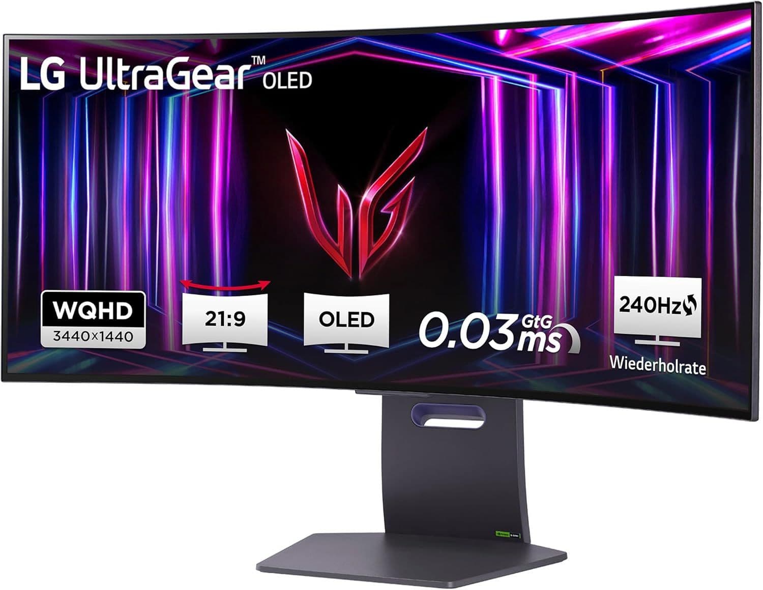 LG UltraGear 34GS95QE-B.AEU (34", UWQHD, OLED, 240Hz) Οθόνη