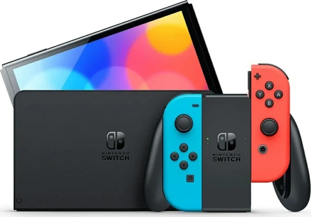 [Gaming Console]  Nintendo Switch OLED [Neon Blue & Red / White] 