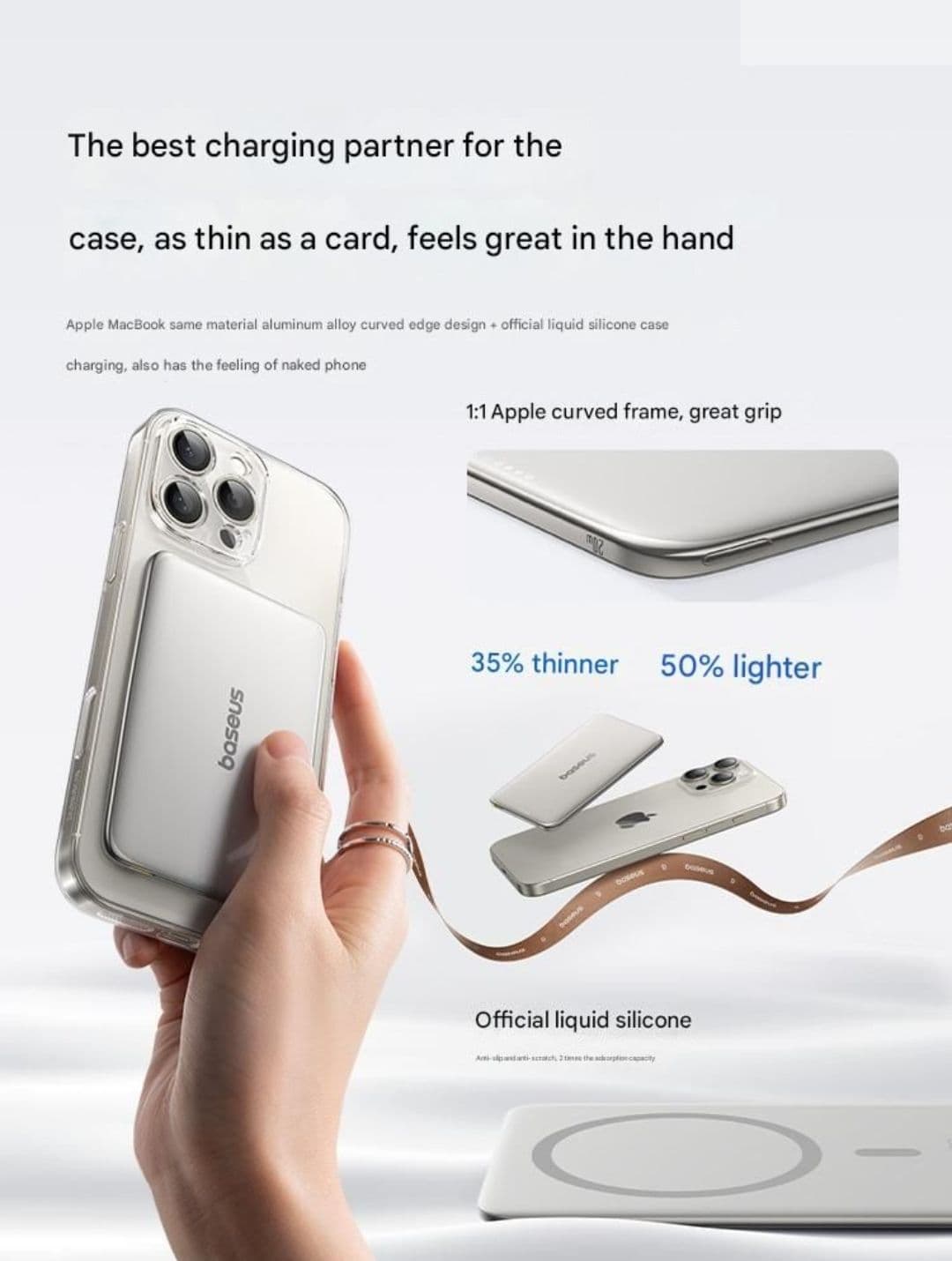 Μαγνητικό Power Bank της Baseus 5000mAh 35.30€/ 10000mAh 43.80€ 