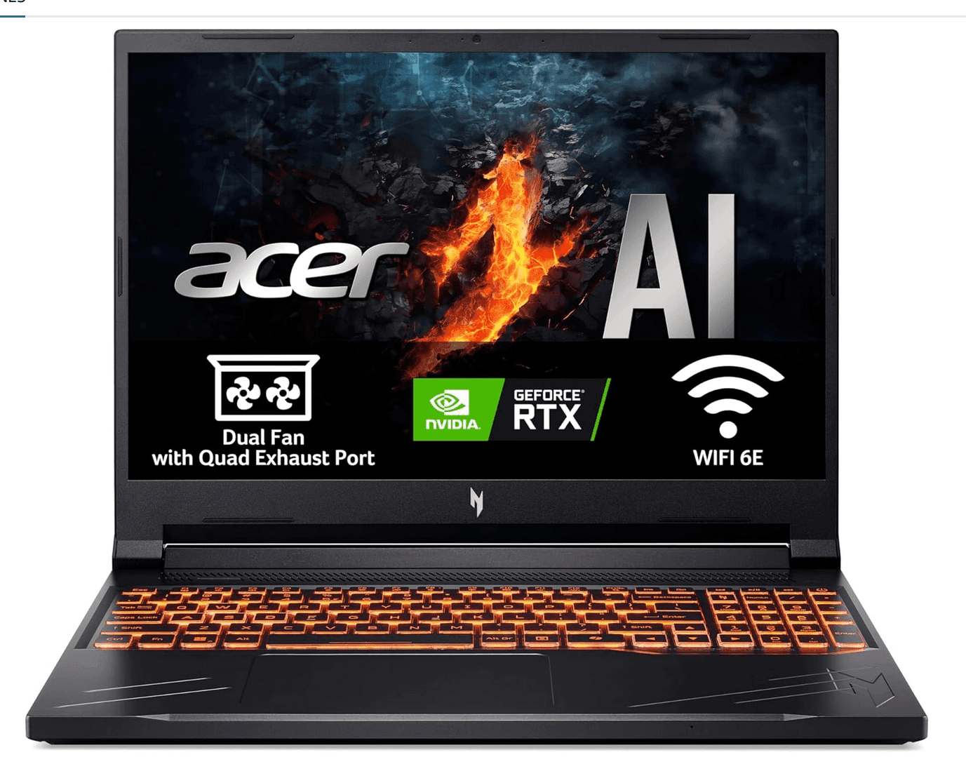Acer Nitro V 16 ANV16-41-R68V Gaming Laptop (16" WUXGA IPS 165Hz, Ryzen 7 8845HS, 16GB RAM, 1TB SSD, GeForce RTX 4060, No OS)