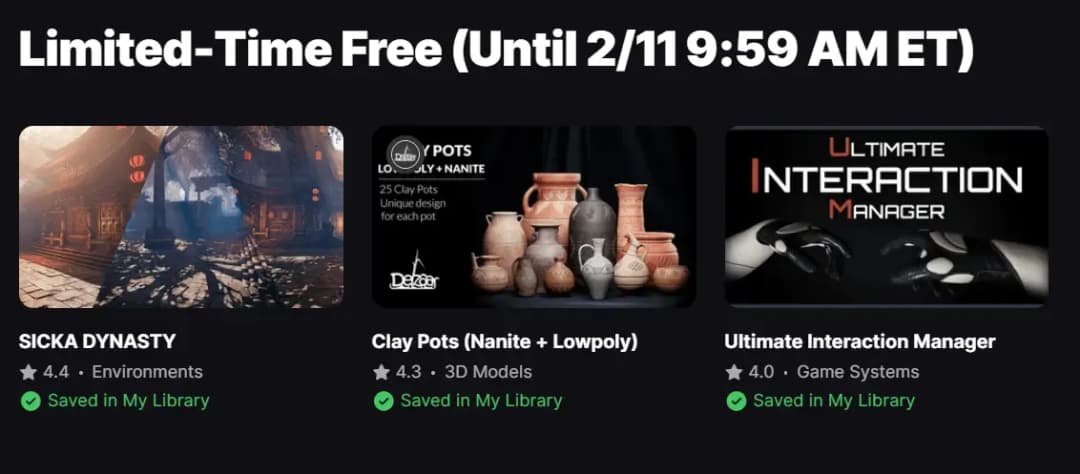 Unreal engine free assets
