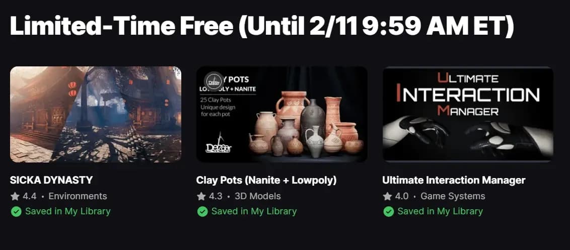 Unreal engine free assets