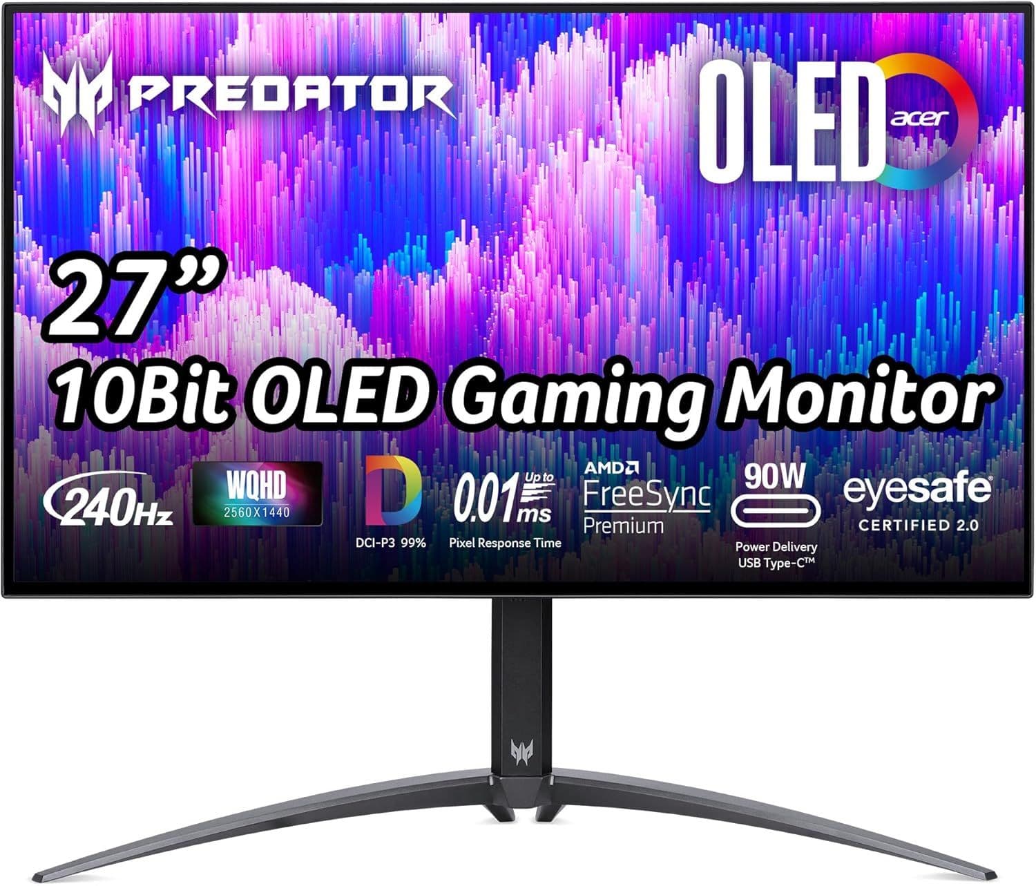 Acer Predator X27U (27", WQHD, OLED, 240Hz) Οθόνη