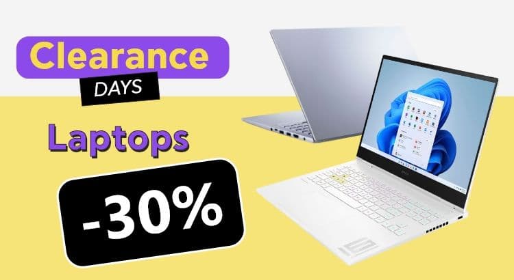 Laptop Clearance -30% σε επιλεγμένα καταστήματα Πλαίσιο