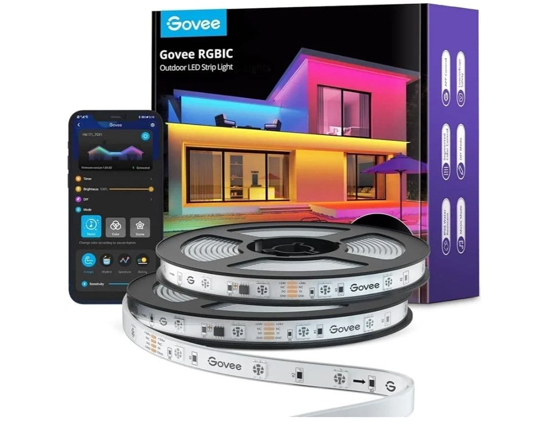 Govee Αδιάβροχη Ταινία LED RGBIC Φως 20m 62.51€