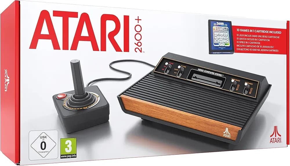 Atari 2600 Plus ρετρό κονσόλα (HDMI, 10-in-1 game cartridge, CX40+ Joystick)