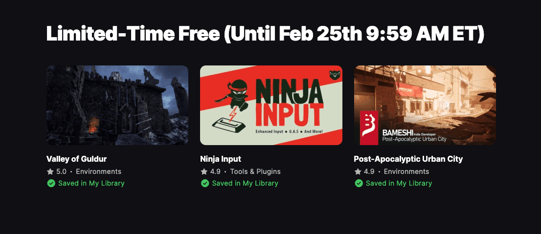 Unreal engine free assets