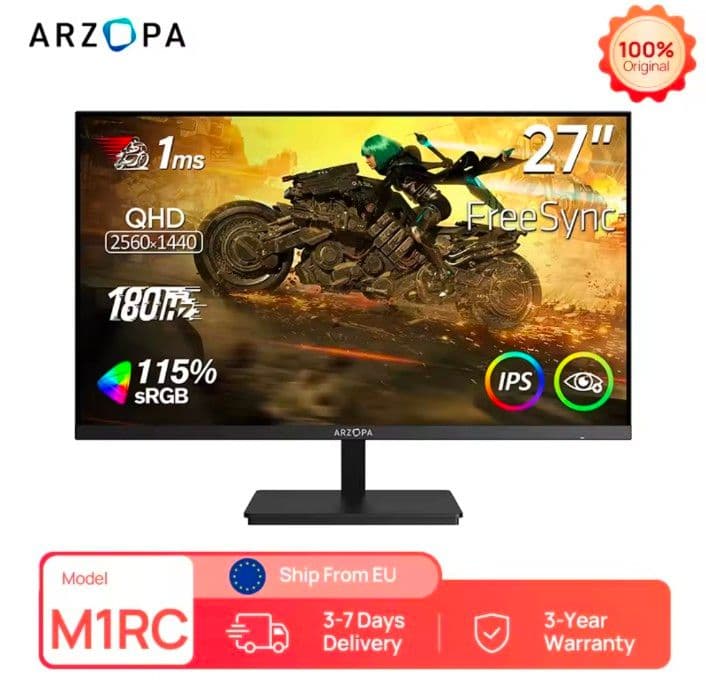 Arzopa 27" QHD IPS οθόνη με 109€