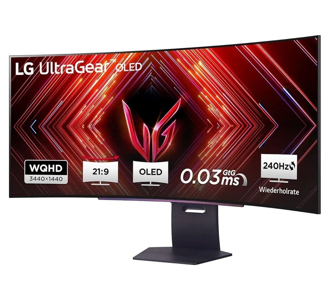 LG 45GS95QX-B Ultrawide OLED Curved Monitor 45" QHD 3440x1440 με Χρόνο Απόκρισης 0.03ms GTG 1053.45€