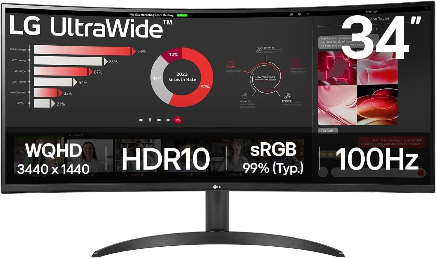 LG 34WR50QK-B.AEU (34", UWQHD, VA, 100Hz) Οθόνη