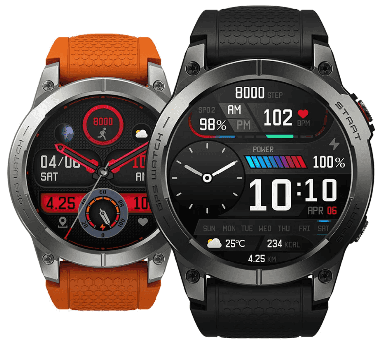 Zeblaze Stratos 3 46mm GPS SmartWatch (AMOLED, 20 ημέρες αυτονομία, 400mAh, BT 5.3)