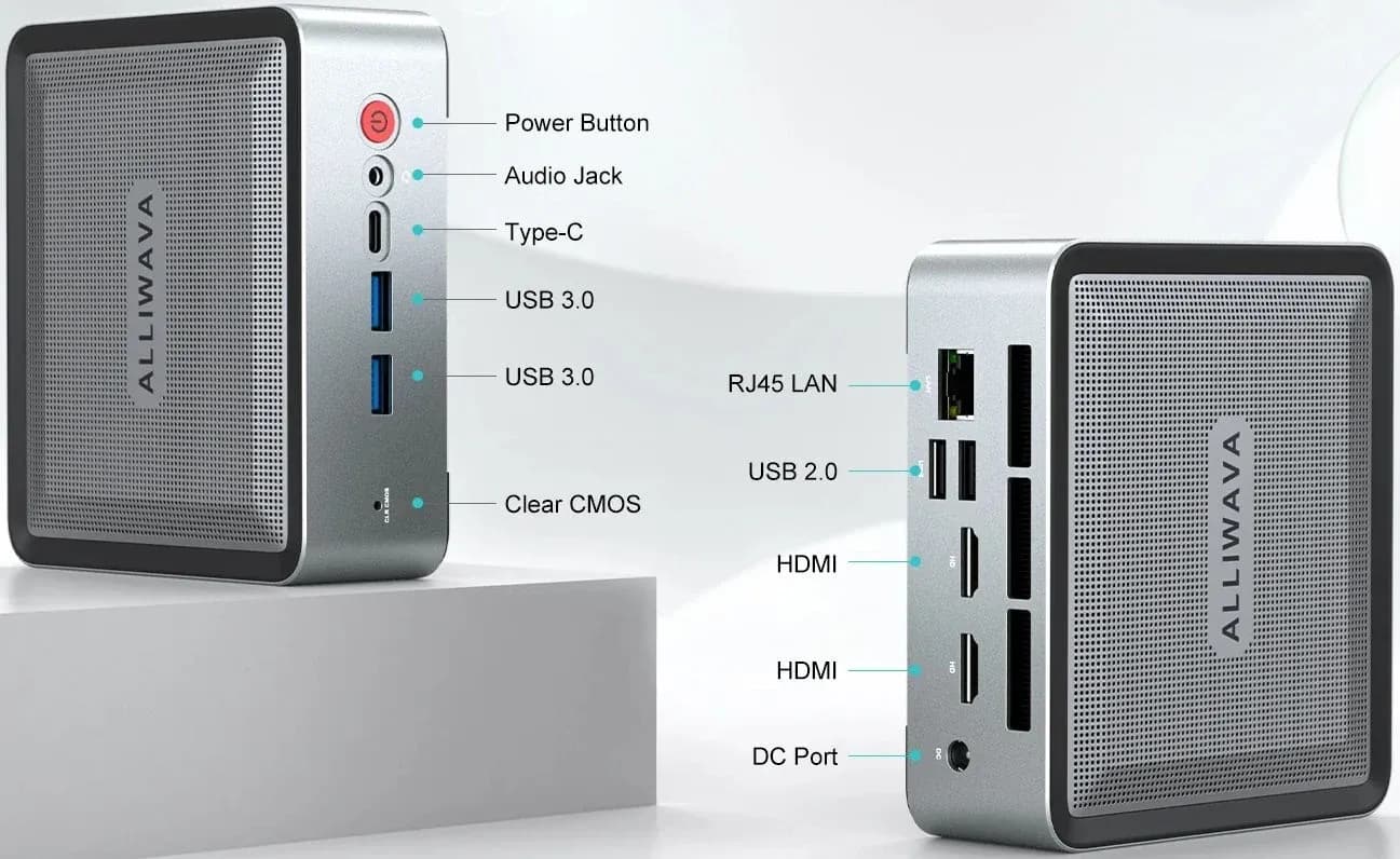 Mini PC ALLIWAVA (N-ONE) U58 | Ryzen 7 5800U | 32 GB RAM | 512 GB SSD | Windows 11