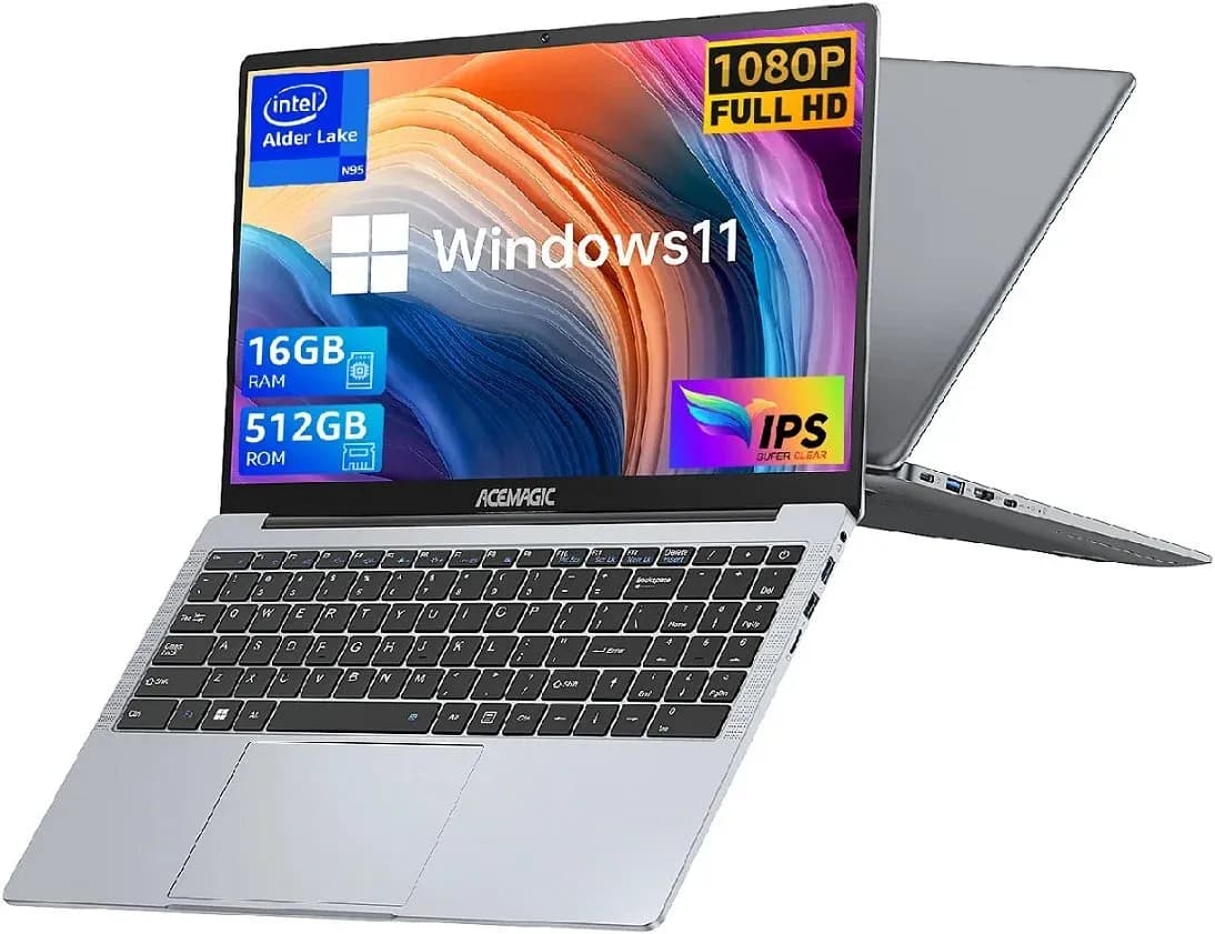 Laptop ACEMAGIC ‎AX15 | 15.6" Full HD IPS | Intel N150 | 16 GB RAM | 512 GB SSD | Windows 11