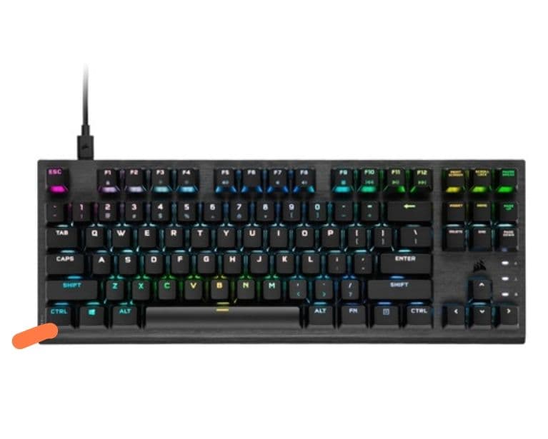 Πληκτρολόγιο Corsair  K60 PRO TKL RGB OPX Optical-Mechanical