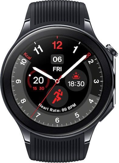 OnePlus Watch 2 Black steel με δώρο λουράκι (στην εφαρμογή)