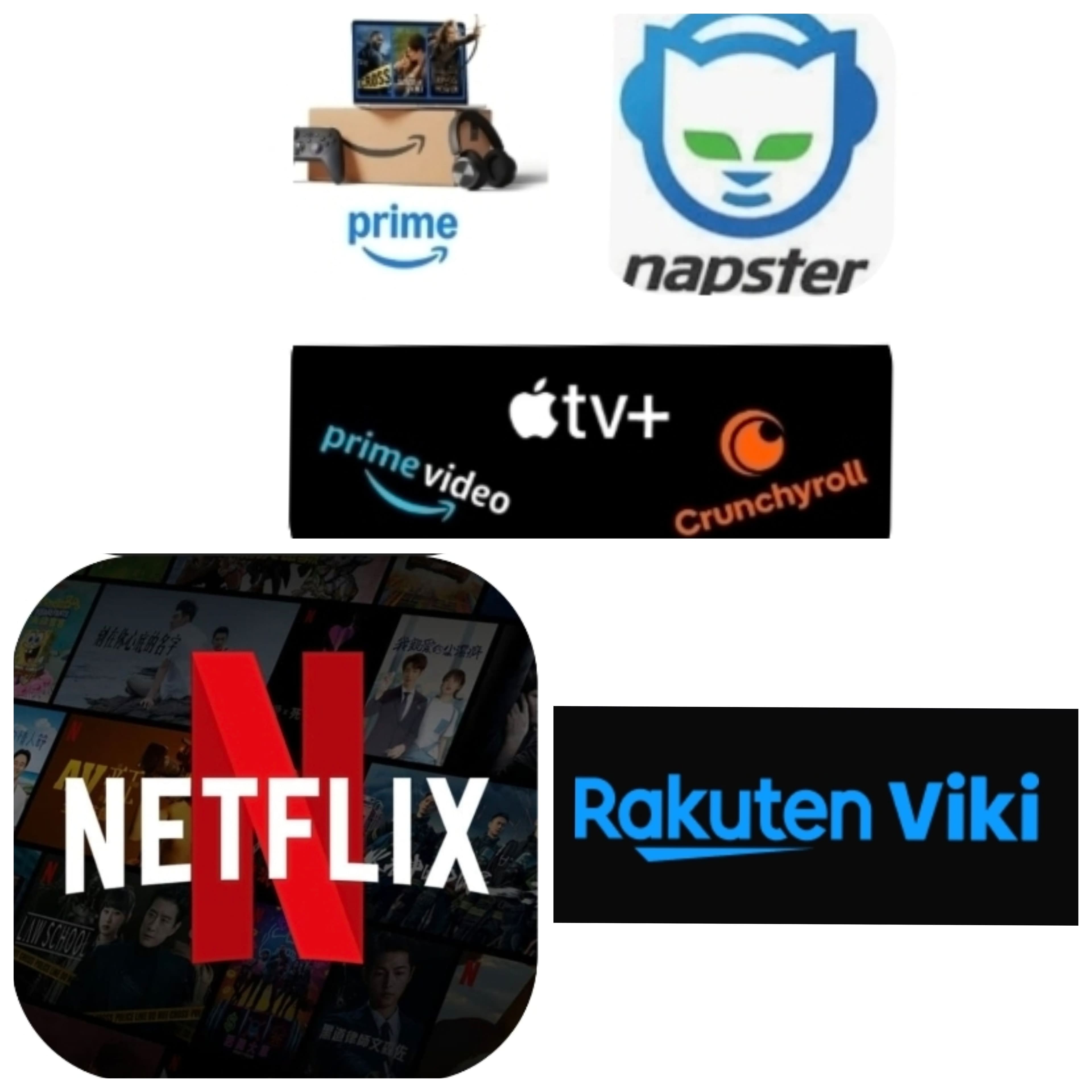Mega Post συνδρομών διαφόρων υπηρεσιών (Spotify-Crunchyroll-Apple TV-Napster-Amazon Prime-Netflix-Youtube Premium-Google one-Rakuten Viki)