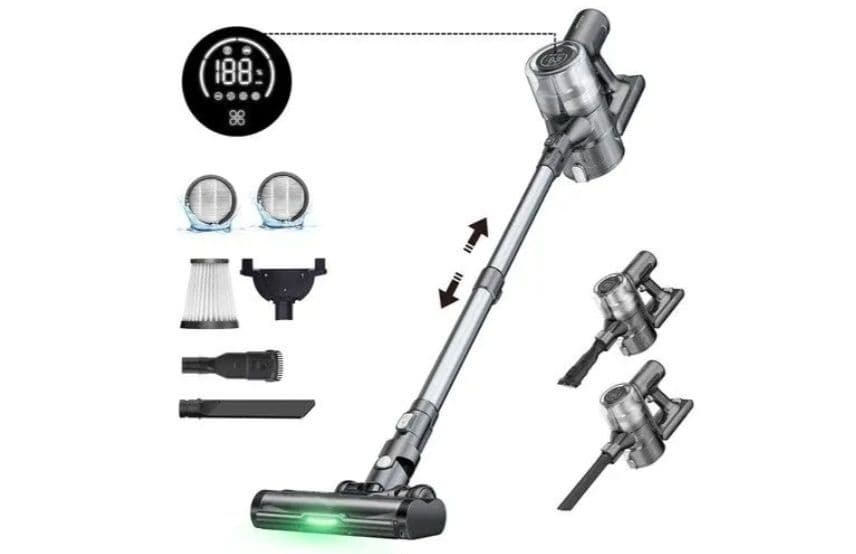 Σκούπα Stick Proscenic P13, 35Kpa Suction, LED Display, Max 45mins, 1.2L 105.90€ Banggood