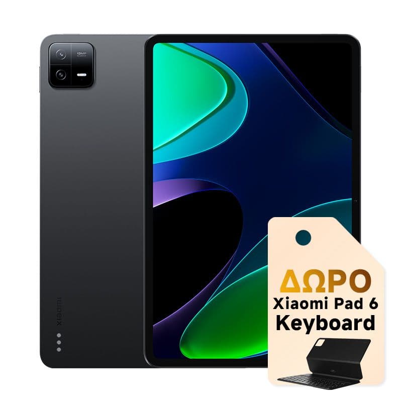 Xiaomi Pad 6 11" 6/128GB Gray με δώρο Xiaomi Pad Keyboard στα 299,90€