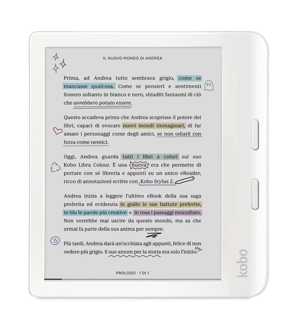 Kobo Libra Colour eReader (7" E Ink 32GB) 185€ - Amazon IT