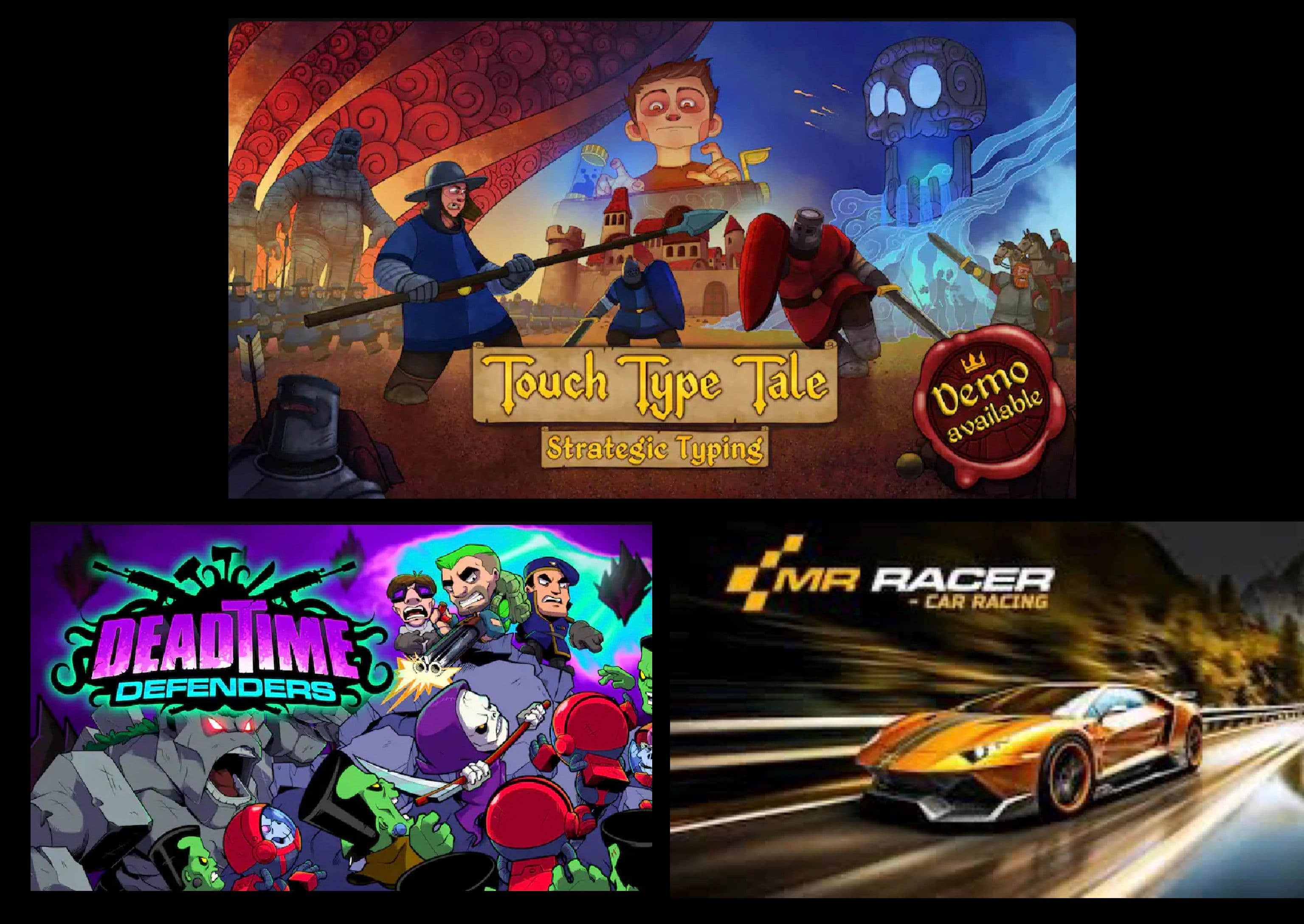 Δωρεάν τα "Touch Type Tale" και “Deadtime Defenders” (PC) και το "MR RACER : Premium" (iOS & Android), στο Epic Games Store