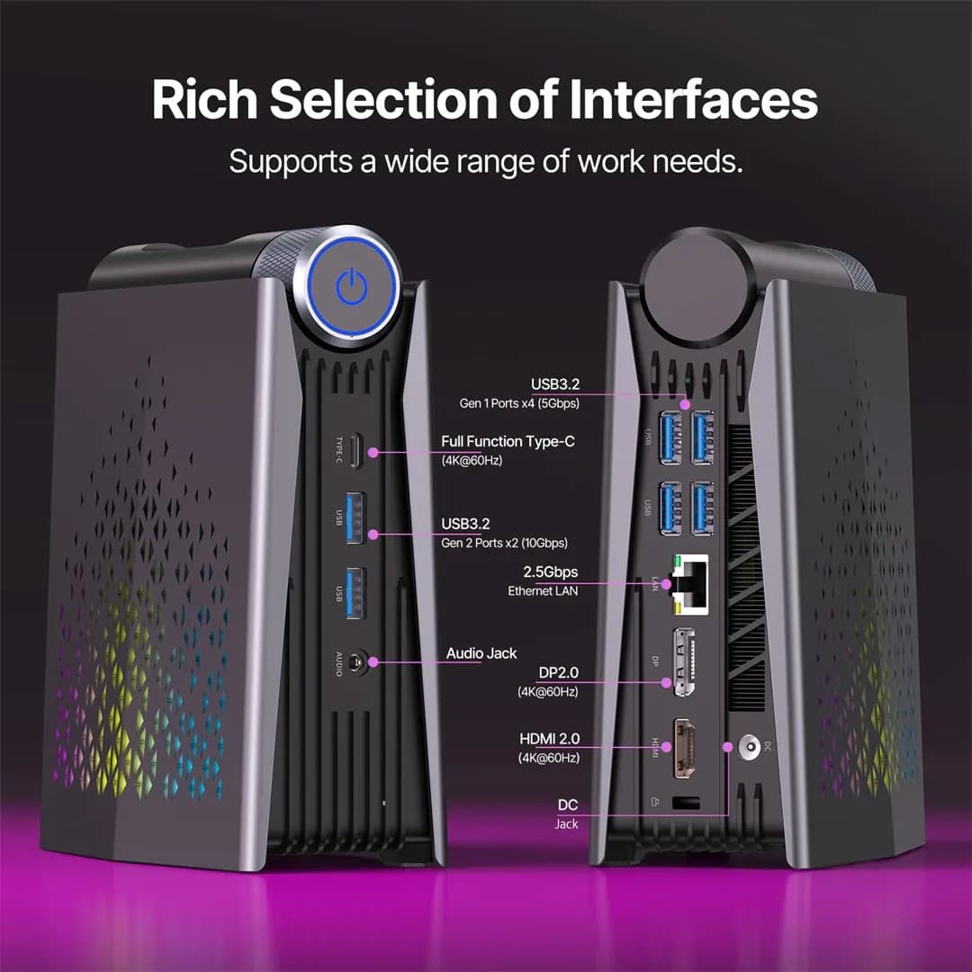  ACEMAGIC S3A barebone Mini PC (AMD Ryzen 7 6800H)