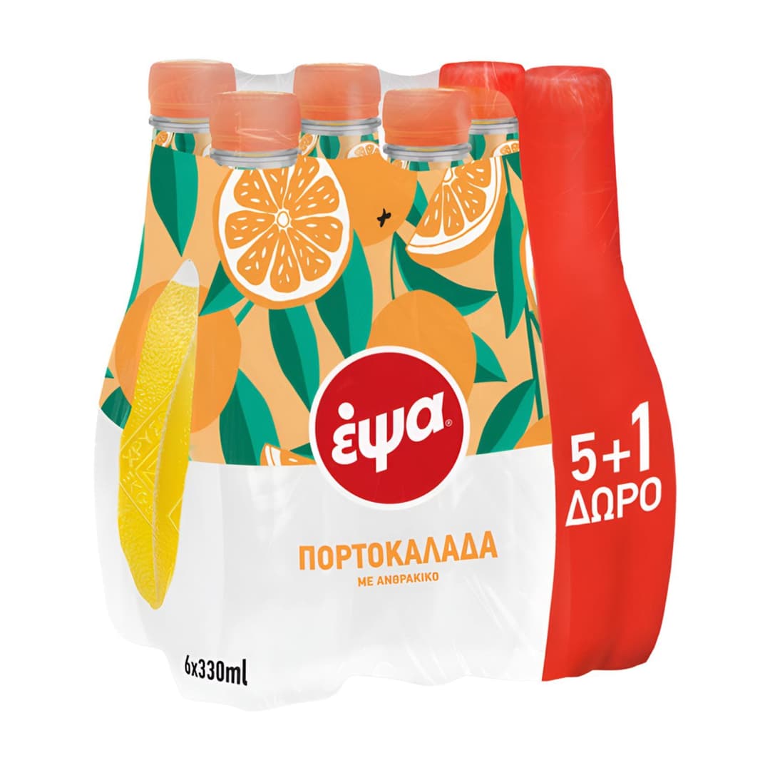 ΕΨΑ πορτοκαλα κόκκινη 330ml 6αδα σε επιλεγμένα καταστήματα Σκλαβενίτη