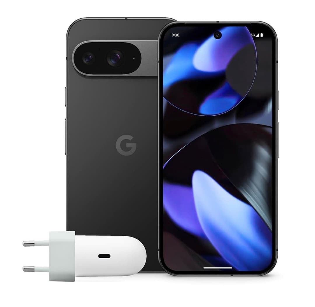 Google pixel 9 με φορτιστή στο γερμανικό Amazon