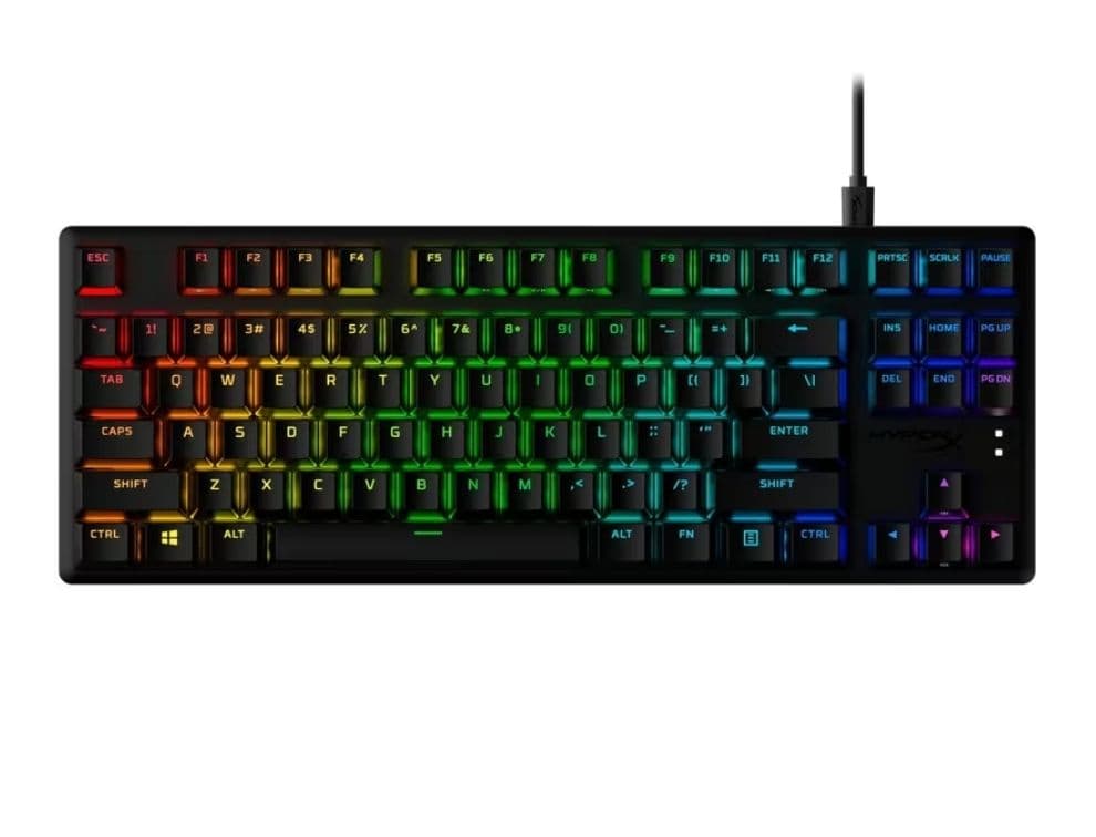 HyperX Alloy Origins Core PBT Gaming Μηχανικό Πληκτρολόγιο Tenkeyless με HyperX Red διακόπτες και RGB Μαύρο (US)