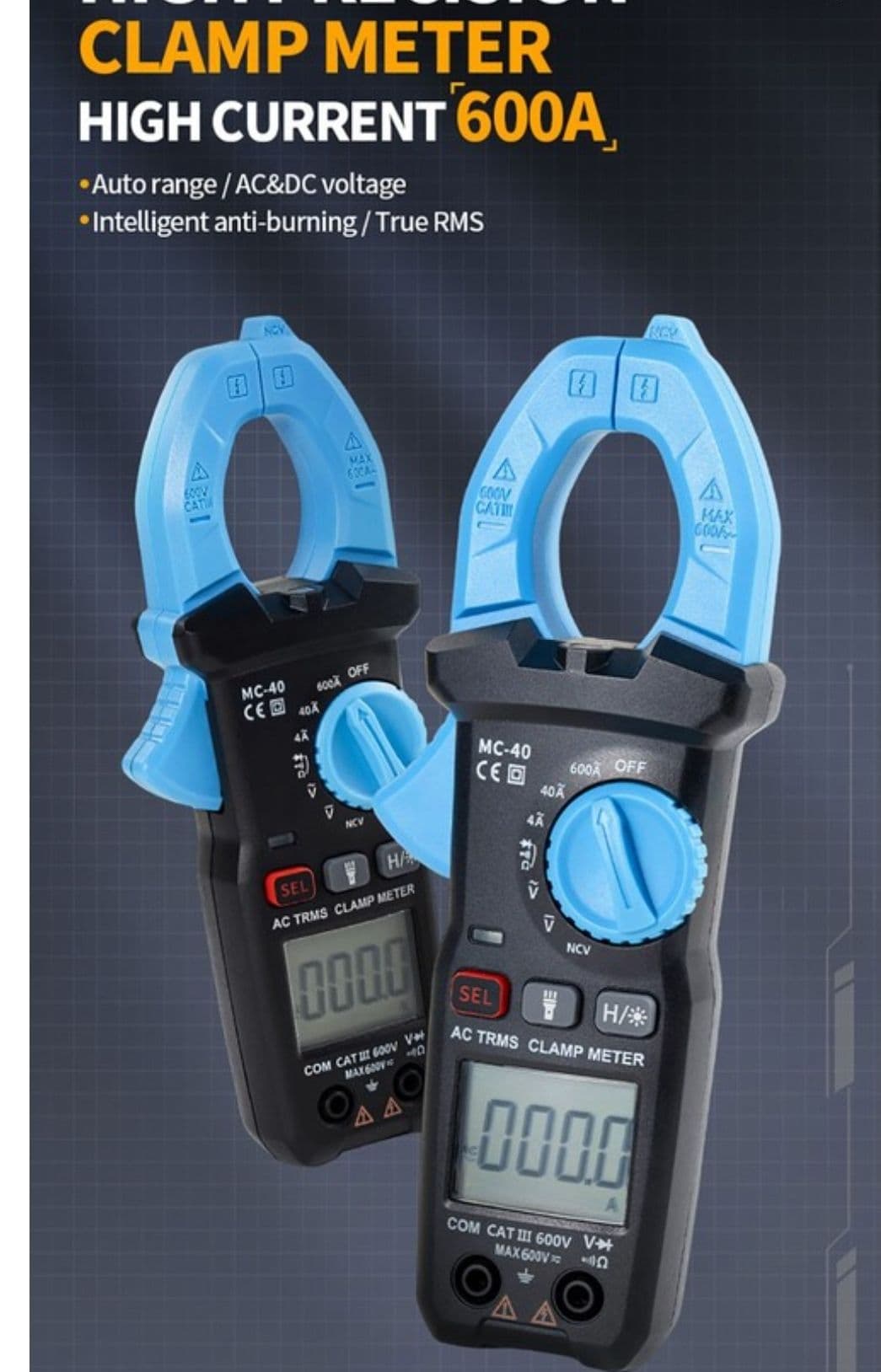 FNIRSI MC40 Αμπεροτσιμπιδα 600Α 10.41€ (+αλλες προσφορές)