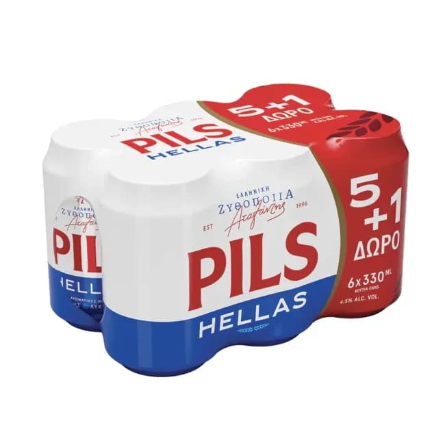 Pils Hellas μπύρα 330ml 6pack
