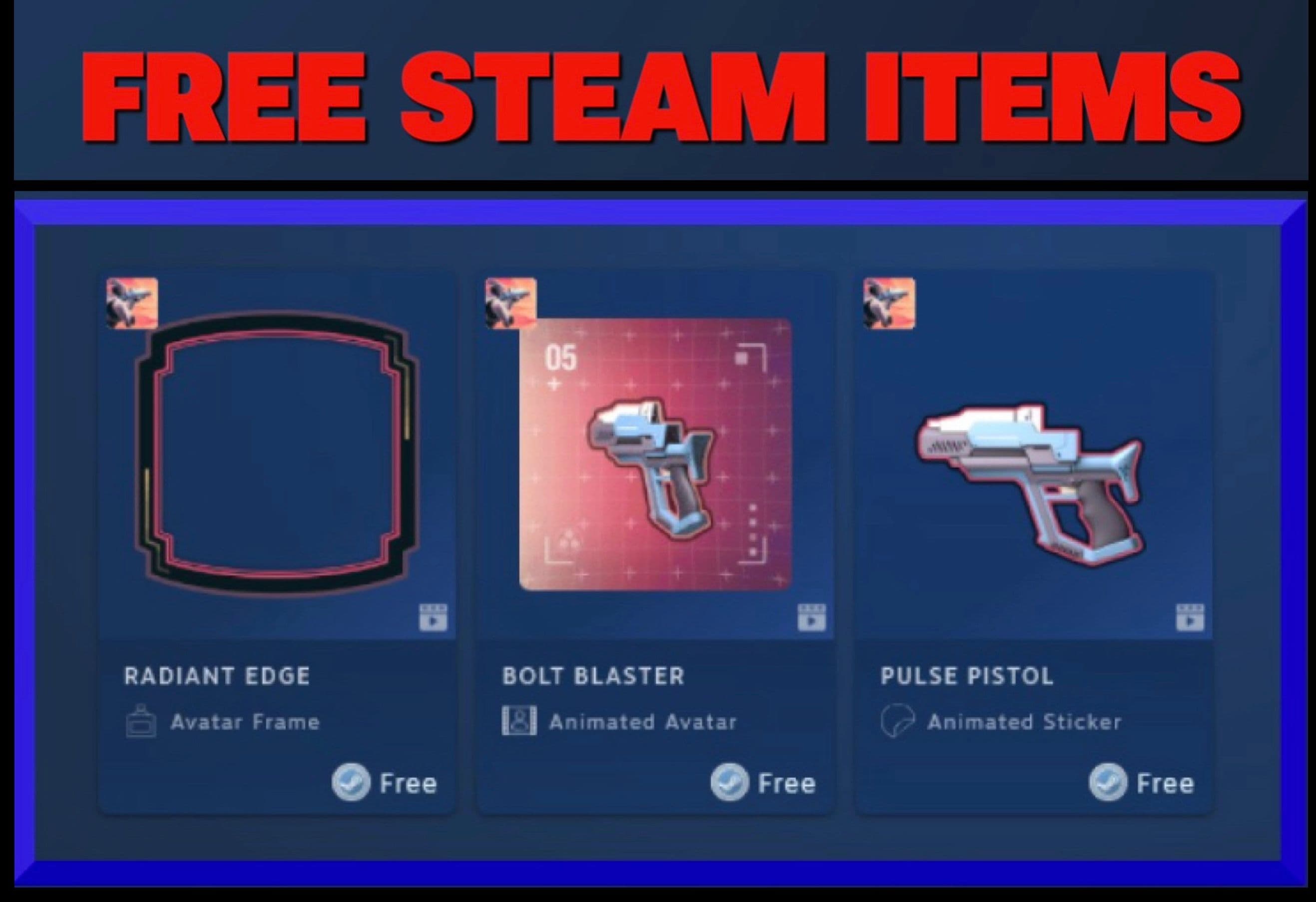 Δωρεάν Avatar Frame, Animated Avatar & Animated Sticker, στο Steam