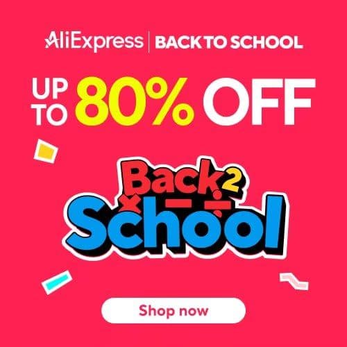 Κουπόνια Προσφορών Back to School στο AliExpress  (νέα παραδείγματα)