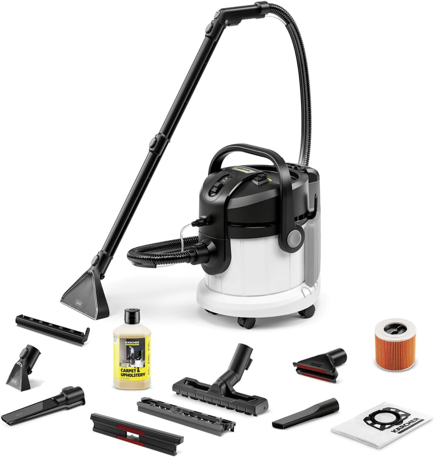 Karcher SE 4 Plus Σκούπα Υγρών / Στερεών 1000W με Πλαστικό Κάδο 4lt με εξτρα εξαρτηματα