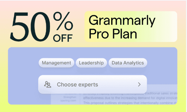 Grammarly – 50% Έκπτωση στο Pro Plan