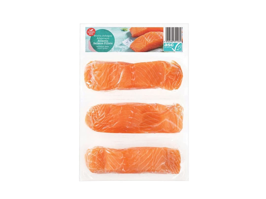 Φιλέτο σολωμού χωρίς δερμα (3×125gr) με Lidl Plus