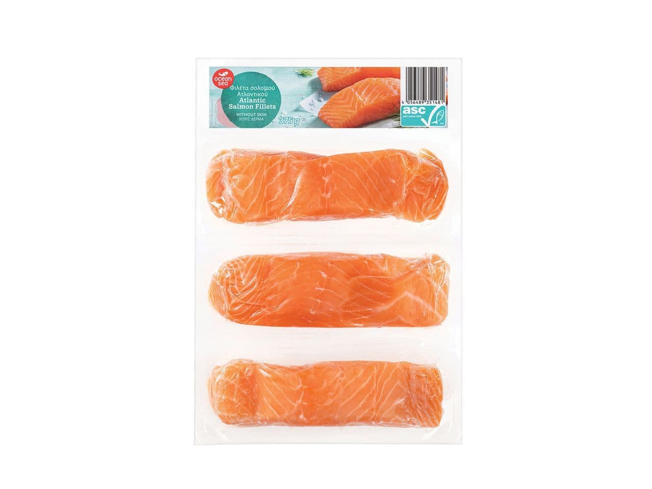 Φιλέτο σολωμού χωρίς δερμα (3×125gr) με Lidl Plus