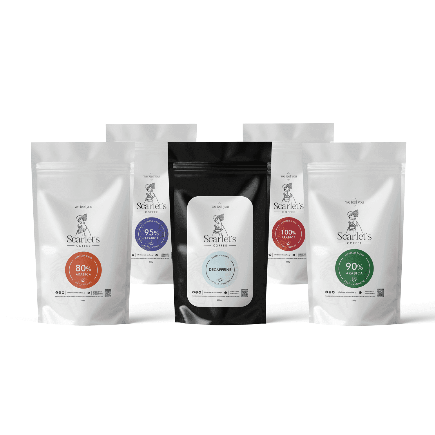 Mega Pack Espresso 5x250GR | Scarlet's Coffee