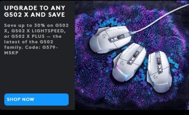 -30% σε ποντίκια της σειράς Logitech G502