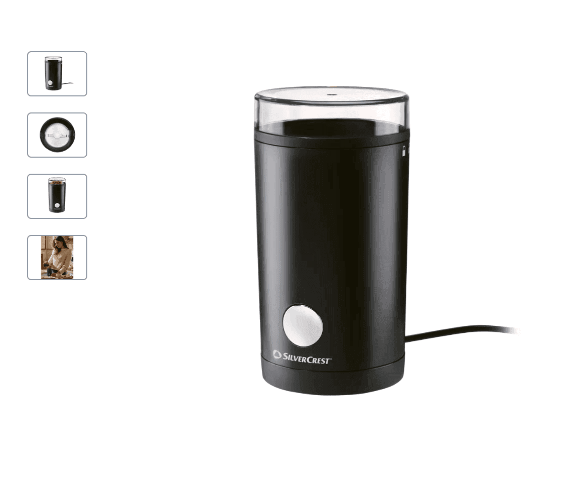 Ηλεκτρικός μύλος καφέ Silvercrest 180W 70g