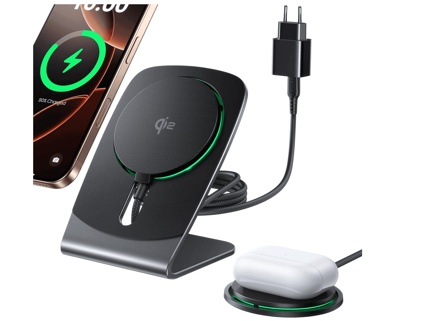 INIU iPhone Charger, 15W Qi2 Certified Magnetic Wireless Charger