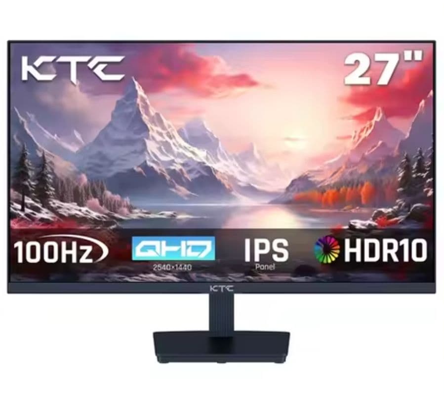  KTC H27T27 Gaming Monitor, 27" 2560x1440 IPS, 100Hz, HDR10 